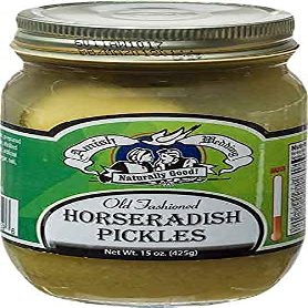 Amish Wedding Old Fashioned Horseradish Pickles 15 Ounces (Pack of 2)
