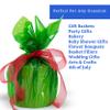 FIESTA WRAPS 200 ft Green Cellophane Wrap Roll (16 in x 200 ft) - Transparent Green Wrap for Gift Baskets, Boxes, and More view 3