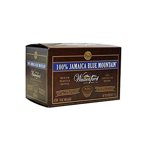 100% Wallenford Jamaica Blue Mountain Coffee K Cup Compatible Pods (48 Count)