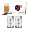 Premium DIY Boba Kit - 2 Bags of Blue Thai Tea | 16 oz Boba | 2 Stainless Steel Straws | Make The Perfect Bubble Tea Drink At Home! view 1