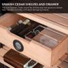 Whynter CHC-123DS 1.2 cu. ft. Stainless Steel Digital Control and Display Cigar Humidor with Spanish Cedar Shelves view 4