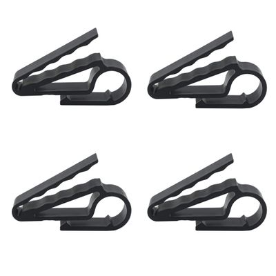 Alovexiong 4 Pack Cigar Holder Cigar Clip Cigar Minder for Golfers, Golf Cart Cigar Stand Golf Cigar Holders for Men,Cigar Clip Cigar Minder for Golfers,Boat,Motorcycle,BBQ Grill,Cigar Gifts(Black)