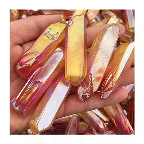 Gemstone Natural Crystal Wand Point Aura Clear Quartz Mineral specimens for feng Shui 100g