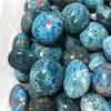 1pc Minerals Natural Blue Apatite Quartz Crystal Palm Stone for Folk Crafts 55mm view 3