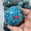 1pc Minerals Natural Blue Apatite Quartz Crystal Palm Stone for Folk Crafts 55mm view 4