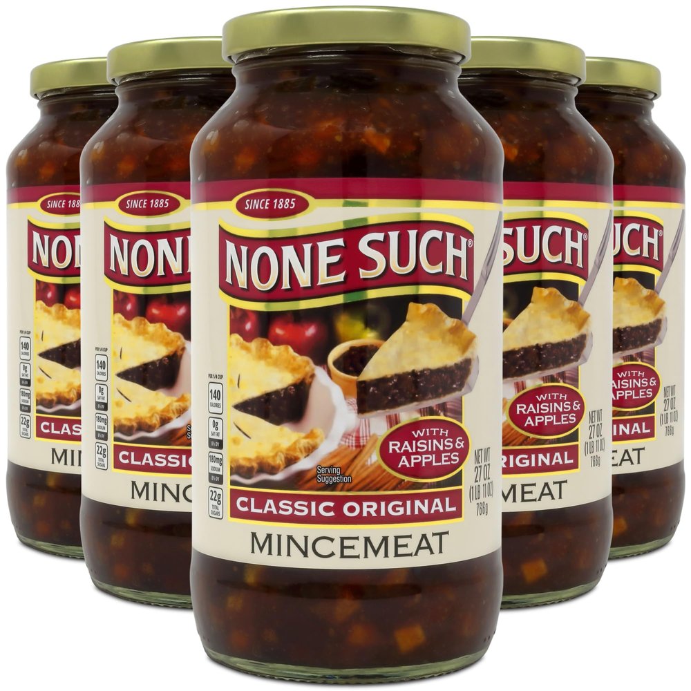 None Such Classic Original Mincemeat with Raisins and Apples, 27 Ounce (Pack of 6)