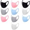 10PCS Kids Colorful Face Mask Covers with Elastic Ear Loop Cover Full Face Anti-Dust, Unisex, Washable, Breathable, and Reusable (Kids Colorful) view 1