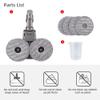 Odashen Electric Wet Dry Mopping Head Accessories for Dyson V7 V8 V10 V11 Water Tank, Mop Head, 6 Pcs Mop Pads view 4