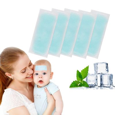40 Sheets Fever Cooling Gel Patches, Cooling Forehead Strips Cooling Gel Sheet for Baby Kids Children Adult Relieve Headache, Toothache Pain, Drowsiness, Fatigue, Refreshing, Sunstroke