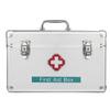 XYEJL Portable Medication Lock Box,Lockable Emergency Package Storage Box with Handle Contain Removable Tray,Suitable for Home, Travel, Camping, Workplace,12in view 1