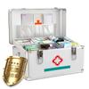 XYEJL Portable Medication Lock Box,Lockable Emergency Package Storage Box with Handle Contain Removable Tray,Suitable for Home, Travel, Camping, Workplace,12in view 2