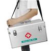 XYEJL Portable First Aid Kit,Lockable Emergency Package Storage Box with Portable Handle,for Home Travel Workplace Nurse Offices,Silver,14in view 2