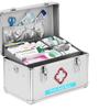 XYEJL Portable Medication Lock Box,Lockable Emergency Package Storage Box with Handle Contain Removable Tray,Suitable for Home, Travel, Camping, Workplace,10in view 2
