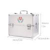 XYEJL Double Opening Medicine Box Military Portable Metal Medical Box,Emergency Kit Box with Handle/Shoulder Strap,Suitable for Home, Travel, Camping, Workplace,24 * 16.5 * 18.5cm view 2