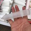 1pc Polished Obelisk Tower Natural White Selenite Crystal Points Wand for Home Decoration 100-110mm view 3