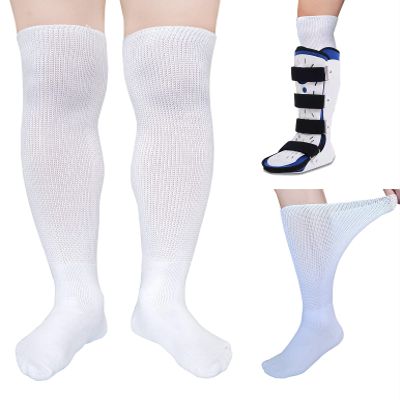 2 Pairs Replacement Sock for Air cast Walking Boot Walker Brace - Air Cam Walkers Fracture Orthopedics Boot-Liner Cast Sock 2 Pairs