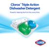 Clorox Triple Action Dishwasher Detergent Pacs, 16 Count Dishwashing Pacs, Fresh Scent view 4