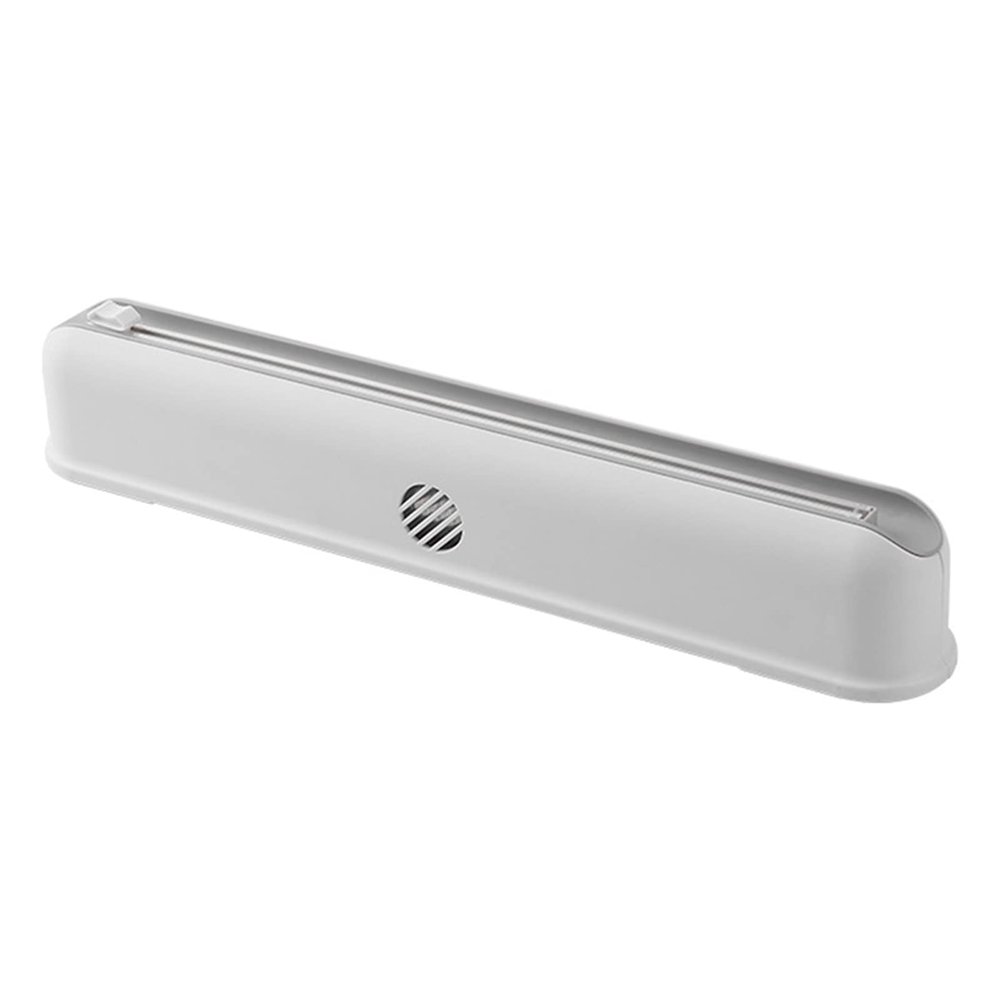 Arinda 1Pc Hanging Film Cutter with Sucker Household Kitchen Supplies Foil Tin Foil Divider Cutting Box Plastic Food Wrap Dispenser