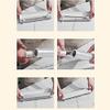 Arinda 1Pc Hanging Film Cutter with Sucker Household Kitchen Supplies Foil Tin Foil Divider Cutting Box Plastic Food Wrap Dispenser view 4