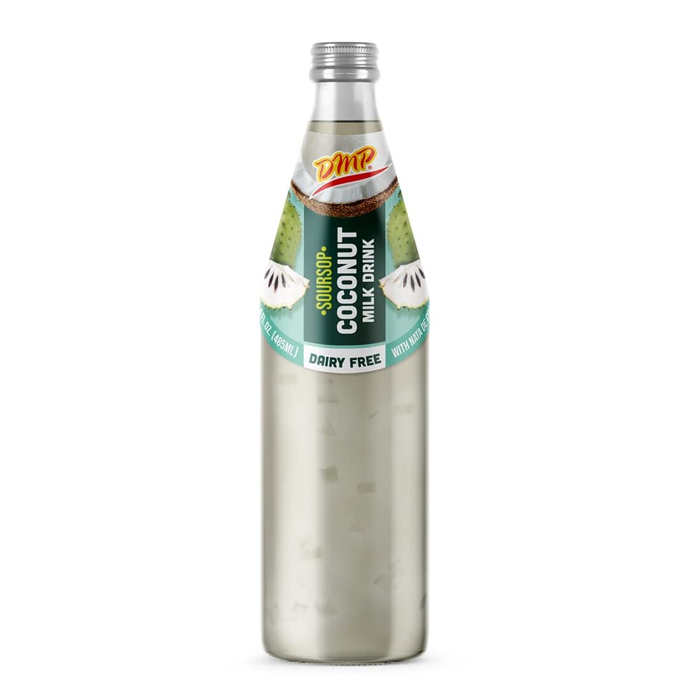 De Mi Pais Leche de Coco Sabor a Guanbana con Pulpa 16.4oz / Soursop Flavored Coconut Milk with Pulp 16.4oz (12)