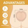 Dr.med Sacrum Silicone Foam Dressing with Adhesive Border 7.2"x7.2"-6 Pcs/Box, Absorbent Breathable Bed Sore Waterproof Sacral Bandage Pad for Pressure Ulcer Wound Dressing view 3