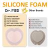 Dr.med Sacrum Silicone Foam Dressing with Adhesive Border 7.2"x7.2"-6 Pcs/Box, Absorbent Breathable Bed Sore Waterproof Sacral Bandage Pad for Pressure Ulcer Wound Dressing view 4