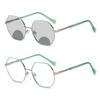 laureles/Women's Photochromic Bifocal Reading Glasses Transition Big Frames Presbyopia Sun Glasses (Green, 0.00/+1.25 Magnification) view 1