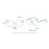 laureles/Women's Photochromic Bifocal Reading Glasses Transition Big Frames Presbyopia Sun Glasses (Green, 0.00/+1.25 Magnification) view 3