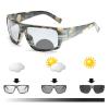 2021 Invisible outdoor Bifocal Photochromic Reading Glasses Transition Rectangular Men Women Sports Sunglasses Readers (Camouflage, 225) view 1