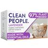 The Clean People Fabric Softener Sheets - Dryer Sheets - Softens & Removes Static - Vegan Laundry Softener With Essential Oils - Lavender, 120 Pack view 1