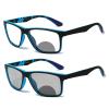 outdoor Bifocal Photochromic Reading Glasses Transition Rectangular For Men Women Sports Sunglasses Readers (blue, 175) view 1