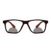 outdoor Bifocal Photochromic Reading Glasses Transition Rectangular For Men Women Sports Sunglasses Readers (red, 225) view 3