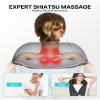 ALLJOY Neck Massager for Pain Relief Deep Tissue with Heat, HSA 3D Kneading Shiatsu Neck and Back Massager for Shoulder Full Body Home Office Car Use FSA, Birthday Gifts for Dad Men Mom Women view 2