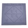Rog Nivaran Yantra in Thick Copper/Gold Plated/Pure Silver Premium Quality (3 Inch X 3 Inch Silver) view 1