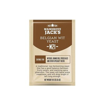 Beer Yeast 10g Craft Beer Making Yeast Fermentation Yeast Oenology Products Home Brewing Beer Products (M21 Belgian wit, 1 pcs)