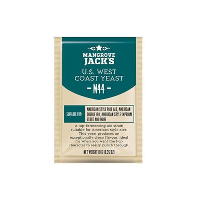 Beer Yeast 10g Craft Beer Making Yeast Fermentation Yeast Oenology Products Home Brewing Beer Products (M44 US west coast, 1 pcs)