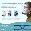 2PCS ItAll Headgear Strap Supplies Compatible with Most Mask, Universal Comfortable and Elasticity Replacement Headgear for Achieving Good Seal, Blue view 2