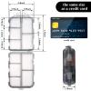 10 Grids Pill Cases Small Pill Organizer Box Weekly Travel Pill Organizer Portable Pocket Pill Case Holder Plastic Waterproof Container Box for Purse Pills Vitamin Fish Oil Daily Travel Use (4 Pieces) view 2
