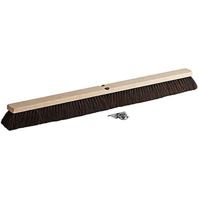 2 Pack! 36" Hardwood Push Broom Head with Fine Horsehair Bristles EXTRA Dust Pan Cleaning Brush Outdoor Broom Heavy Duty Broom Outside Broom