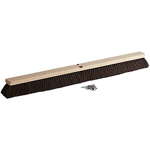 2 Pack! 36" Hardwood Push Broom Head with Fine Horsehair Bristles EXTRA Dust Pan Cleaning Brush Outdoor Broom Heavy Duty Broom Outside Broom