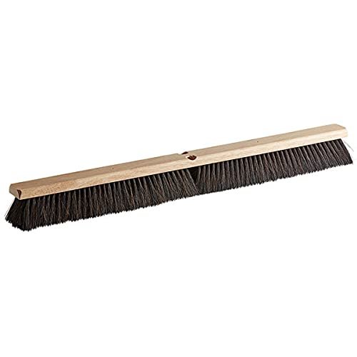 5 Pack! 36" Hardwood Push Broom Head with Horsehair/Polypropylene Bristle Blend and Wire Bristle Center Cleaning Brush Outdoor Broom Outdoor Storage Heavy Duty Broom Outside Broom