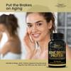 FREZZOR Bone Broth Protein Capsules, 100% Grass-Fed New Zealand Cattle Source, Joint, Skin, Hair & Nail Support, Amino Acids, Anti-Aging, Pain Solution, 360 Capsules, 4 Count view 3