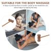 Beavorty Wooden Massage Hammer Manual Back Massagers Body Knock Hammer Multifunctional Massage Sticks Massager for Body Legs Arms Back view 2