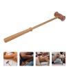 Beavorty Wooden Massage Hammer Manual Back Massagers Body Knock Hammer Multifunctional Massage Sticks Massager for Body Legs Arms Back view 4