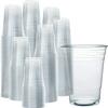 Nicole Fantini 16 Oz PET Crystal Clear Disposable Plastic Cups with Clear Lids (50) view 3