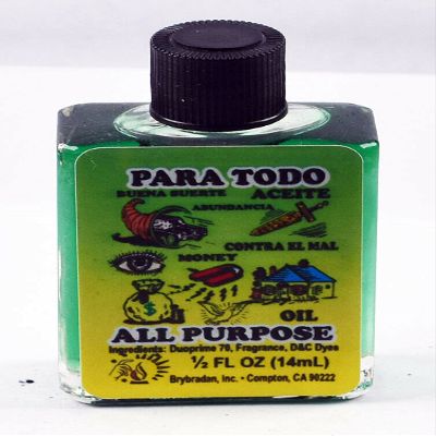 12 Pieces BRYBRADAN All Purpose Spiritual Oil para TODO ACEITE ESPIRITUAL -1/2 FL OZ 14.7ML