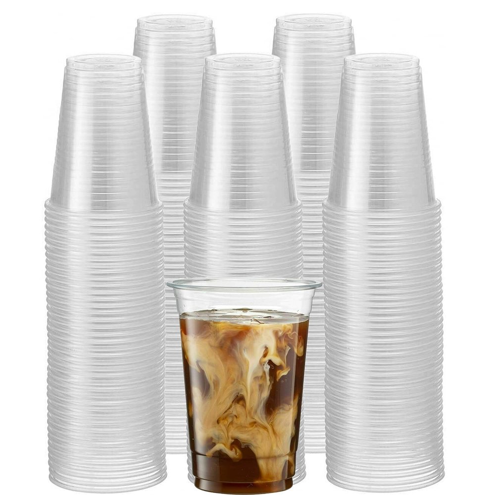 Nicole Fantini 16 Oz PET Crystal Clear Disposable Plastic Cups For Social Events (1000)
