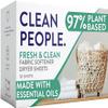The Clean People Fabric Softener Sheets - Dryer Sheets - Softens & Removes Static Cling - Vegan Laundry Softener With Essential Oils - Fresh Scent, 120 Pack view 1