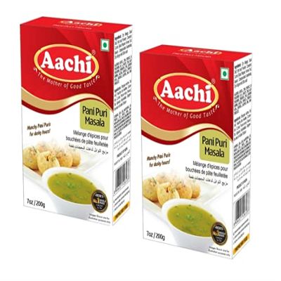 AACHI Pani Puri Masala 200 GMS -TWIN PACK - PACK OF 2 ( 200 GMS X 2 )
