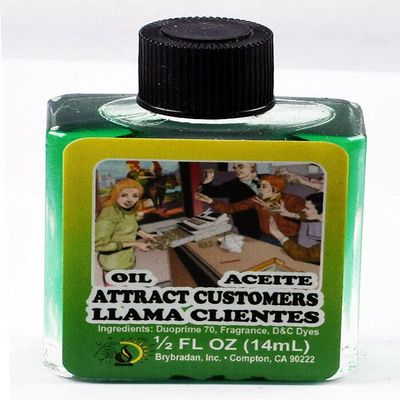 12 PCS BRYBRADAN Attract CUSTOMERS Spiritual Oil-Llama CLIENTES ACEITE ESPIRITUAL -1/2 FL OZ 14.7ML